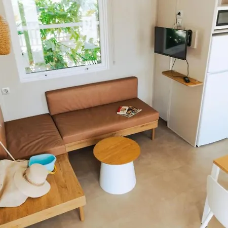 Camping Mobil-home Spacieux Avec Terrasse - - Api-1-52-1453 *